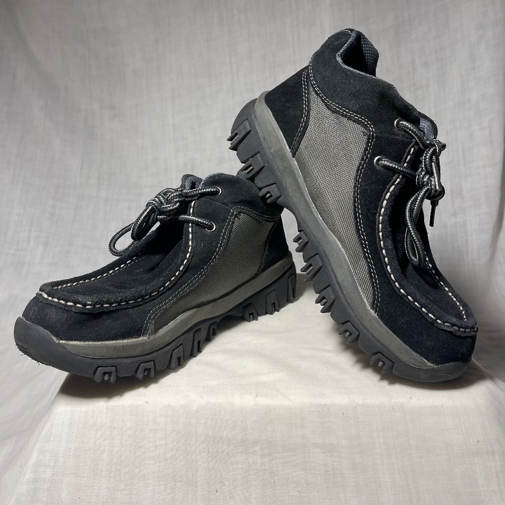 Route 66 Boys Ankle Boots. Suede. Laces. Two Tone. size 4.5
